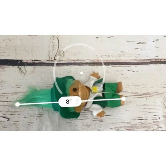 Vintage Russ St Patrick's Day Leprechaun Troll Doll 5” - Picture 5 of 5